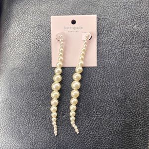 Kate Spade Modern Pearls Linear Earrings NEW!